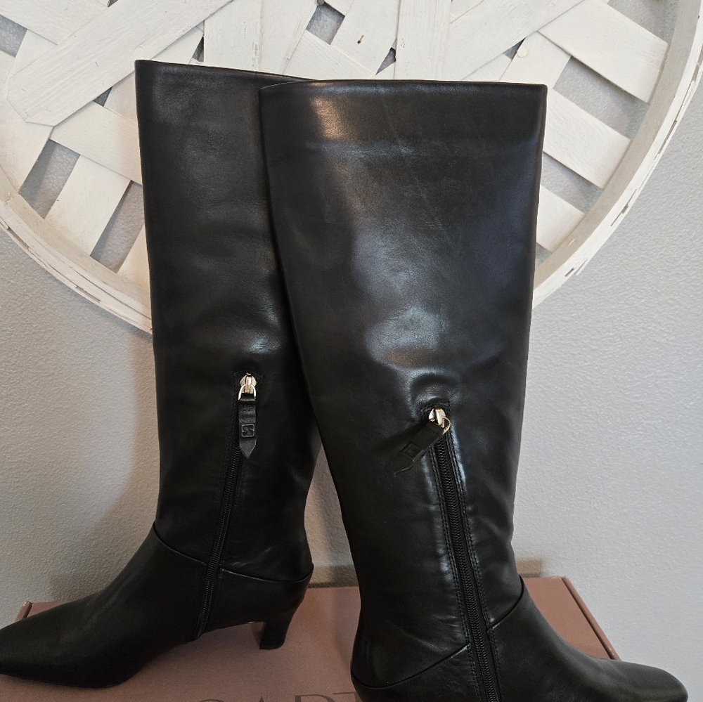 Sarto Franco Sarto Andria Boots Elegant Black Knee-High Women's Boots - Picture 12 of 14